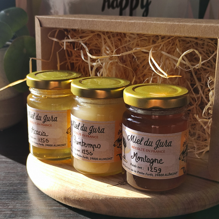 Coffret cadeau miels du jura