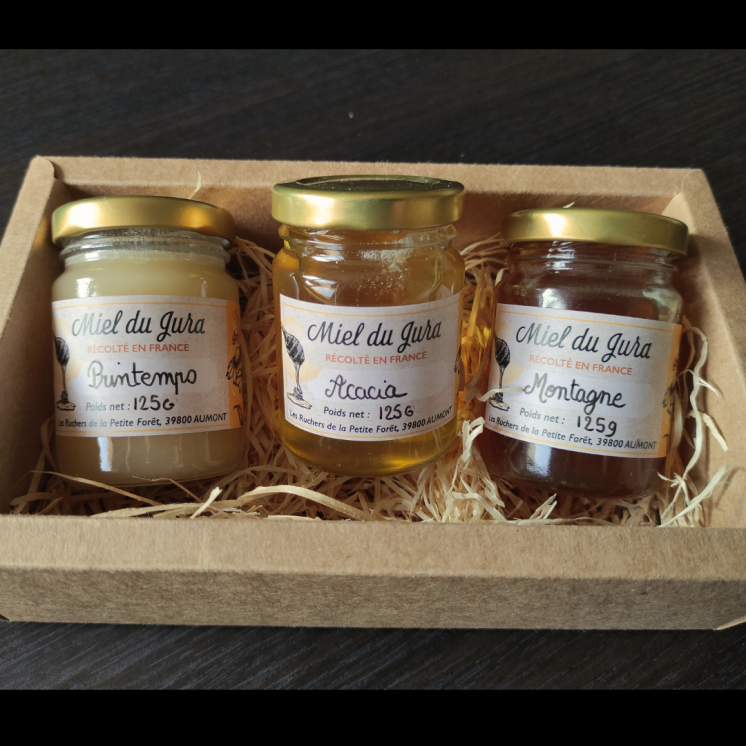 Coffret cadeau miel du jura