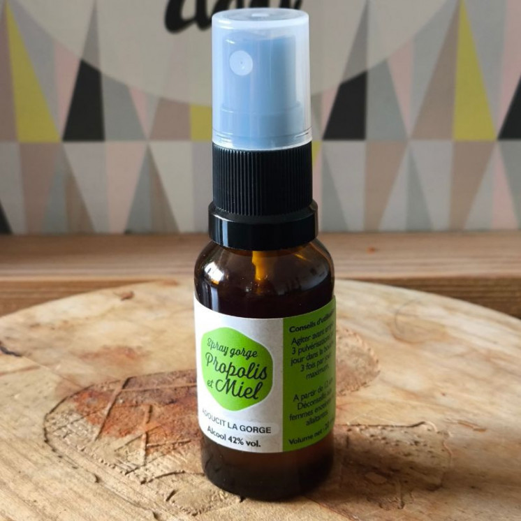 Spray gorge miel et propolis