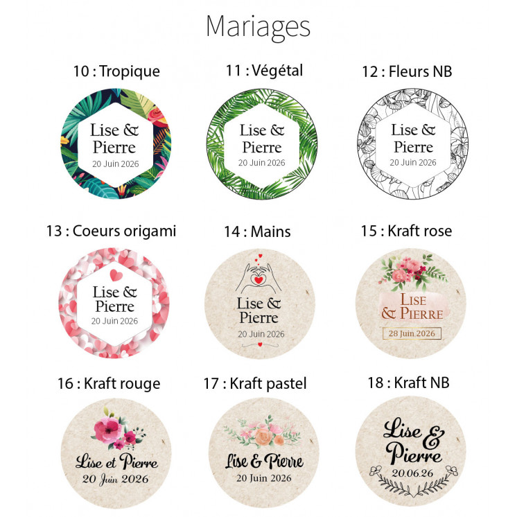 Mon petit pot de miel mariage - en direct de l'apiculteur