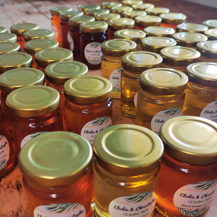 Petits pots de miel cadeaux d'entreprise